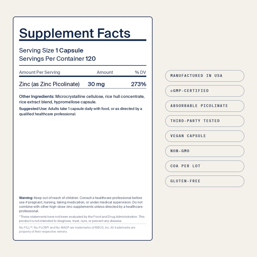 Zinc Picolinate 30 mg — image 2
